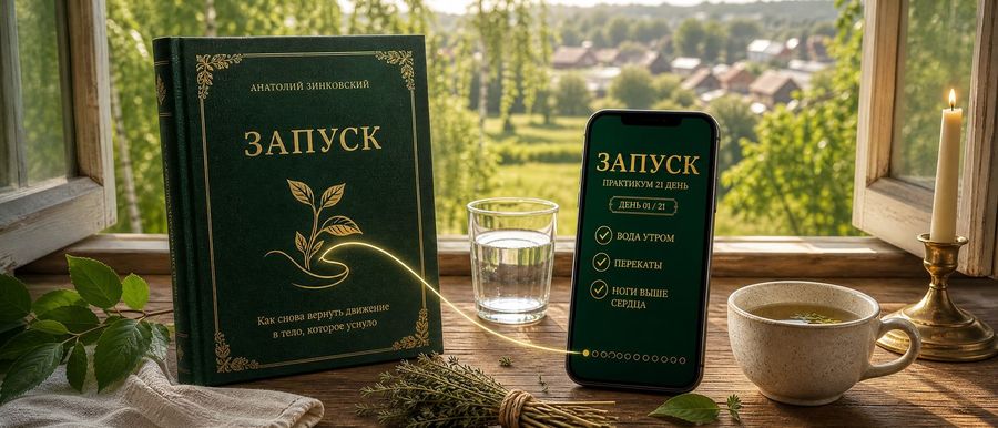 ЗАПУСК — книга и приложение: двадцать один вечер с галочками в телефоне